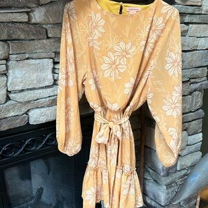 Flying Tomato Yellow Mustard Mini Dress